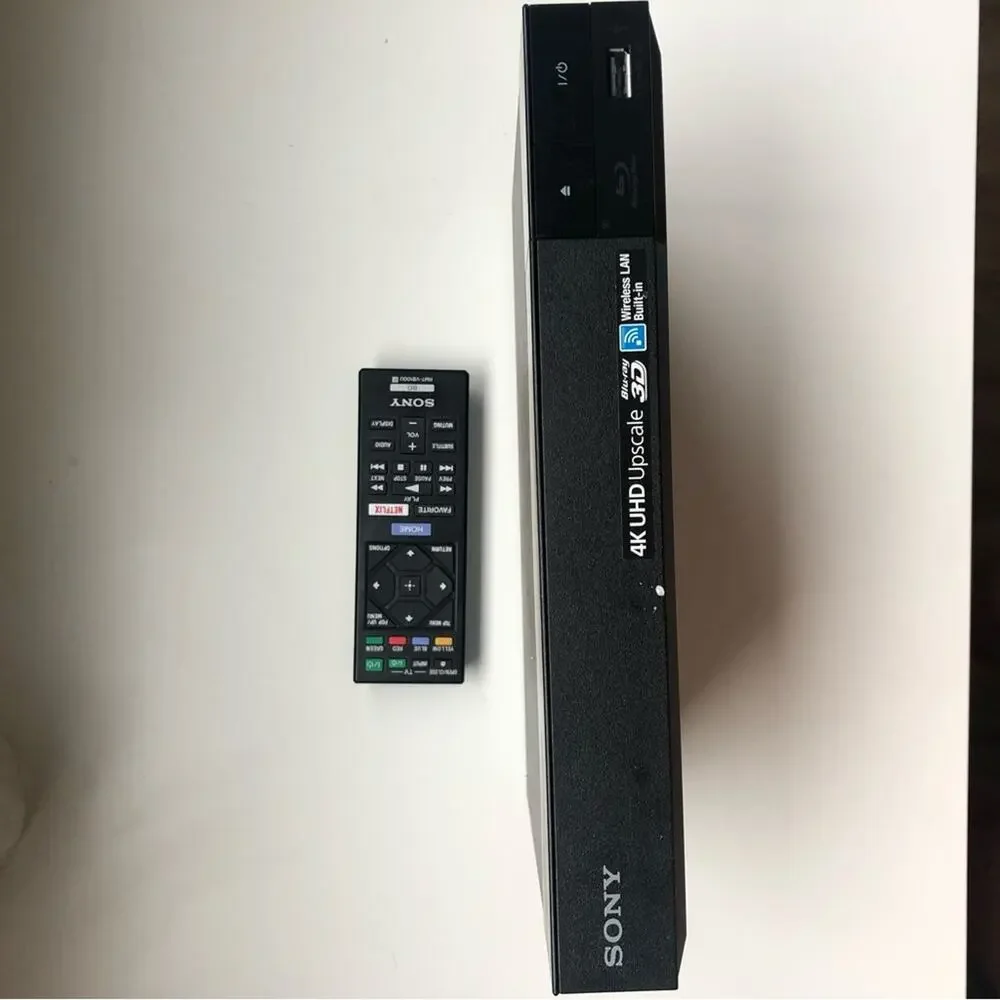 NEW SONY Black 4K UHD DVD Blu Ray Disc Player Wi-Fi Streaming Remote Control